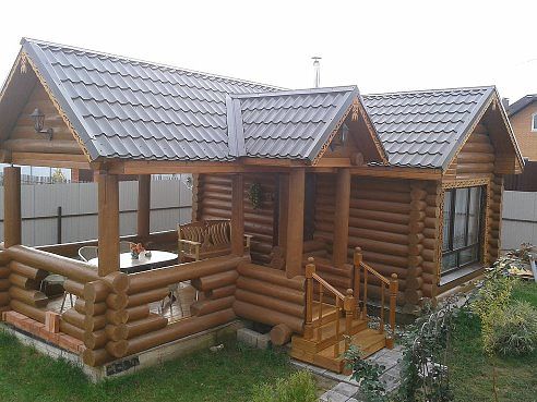 Blockstammhaus Sauna, Naturstammhaus Sauna, Gartensauna